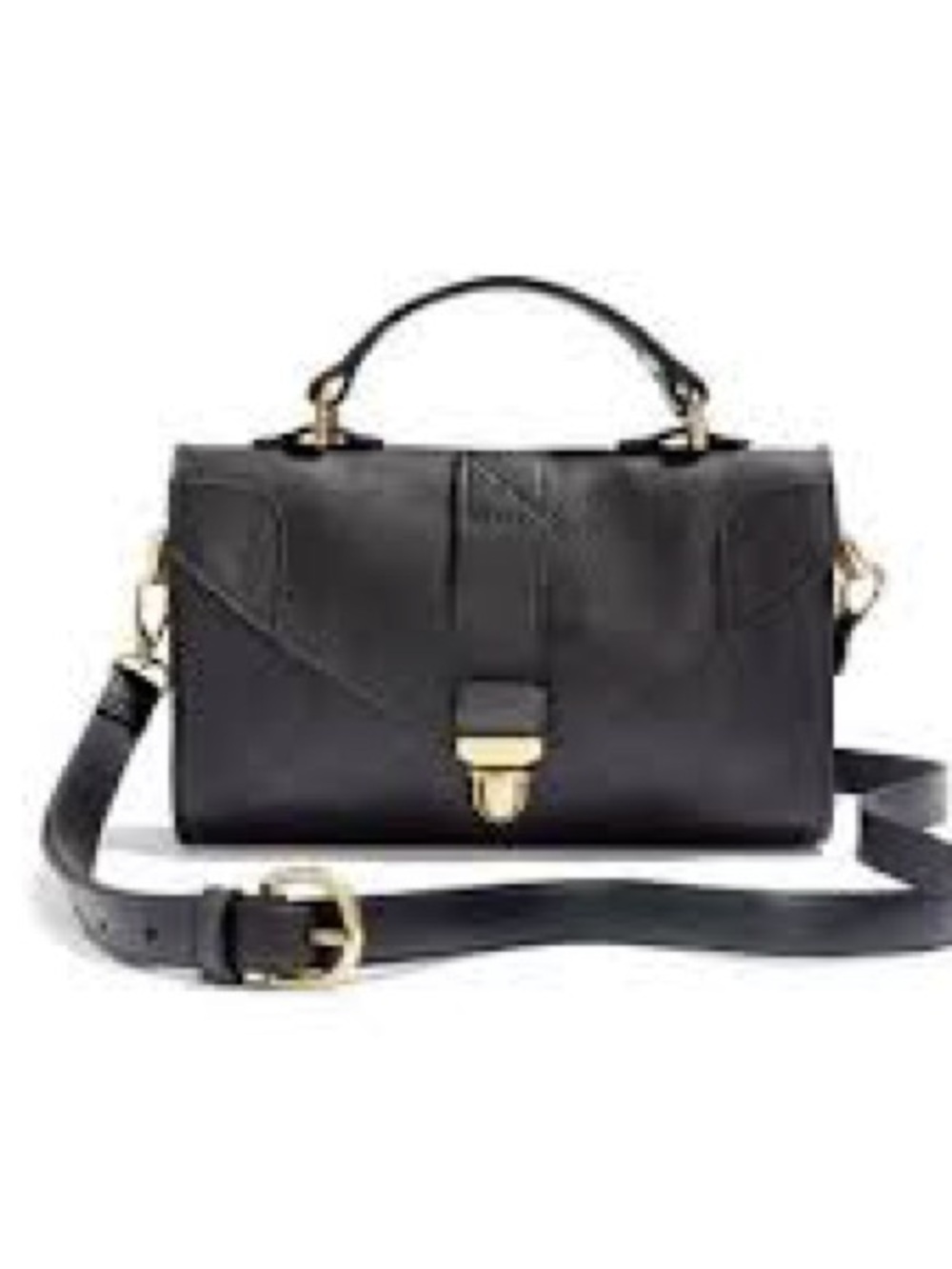 Madewell Minilove Briefcase Leather Bag EUC
